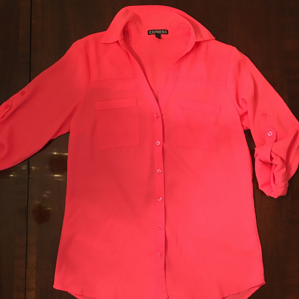 Express button down blouse
